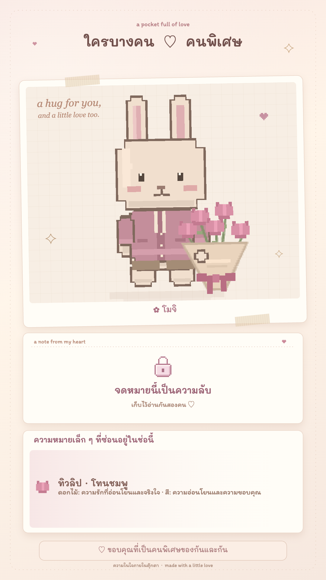 ตัวอย่างภาพ PNG มีชื่อแทนใครบางคนกับคนพิเศษ และรูปกุญแจแทนจดหมาย